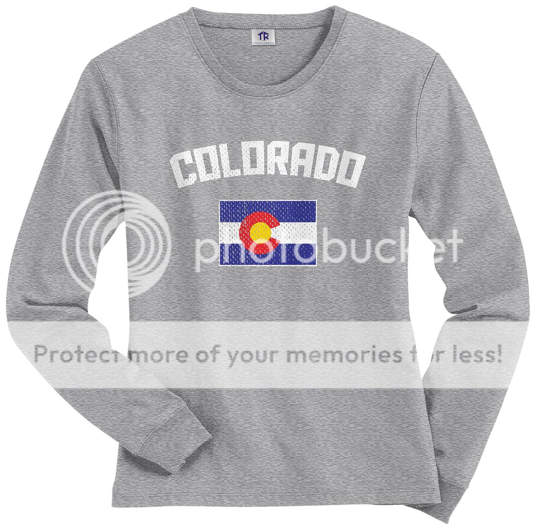 Men's Colorado Flag T-Shirt In Silver - Size: Small - Foto 3